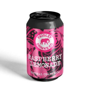 Raspberry Lemonade Soda with no artificial sweeteners