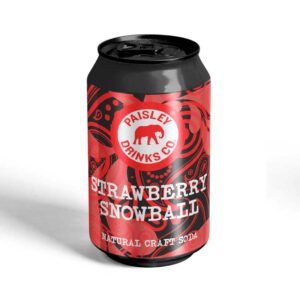 Strawberry Snowball Soda without Sweeteners